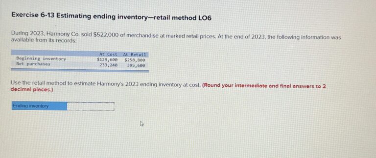 retail method LO 6